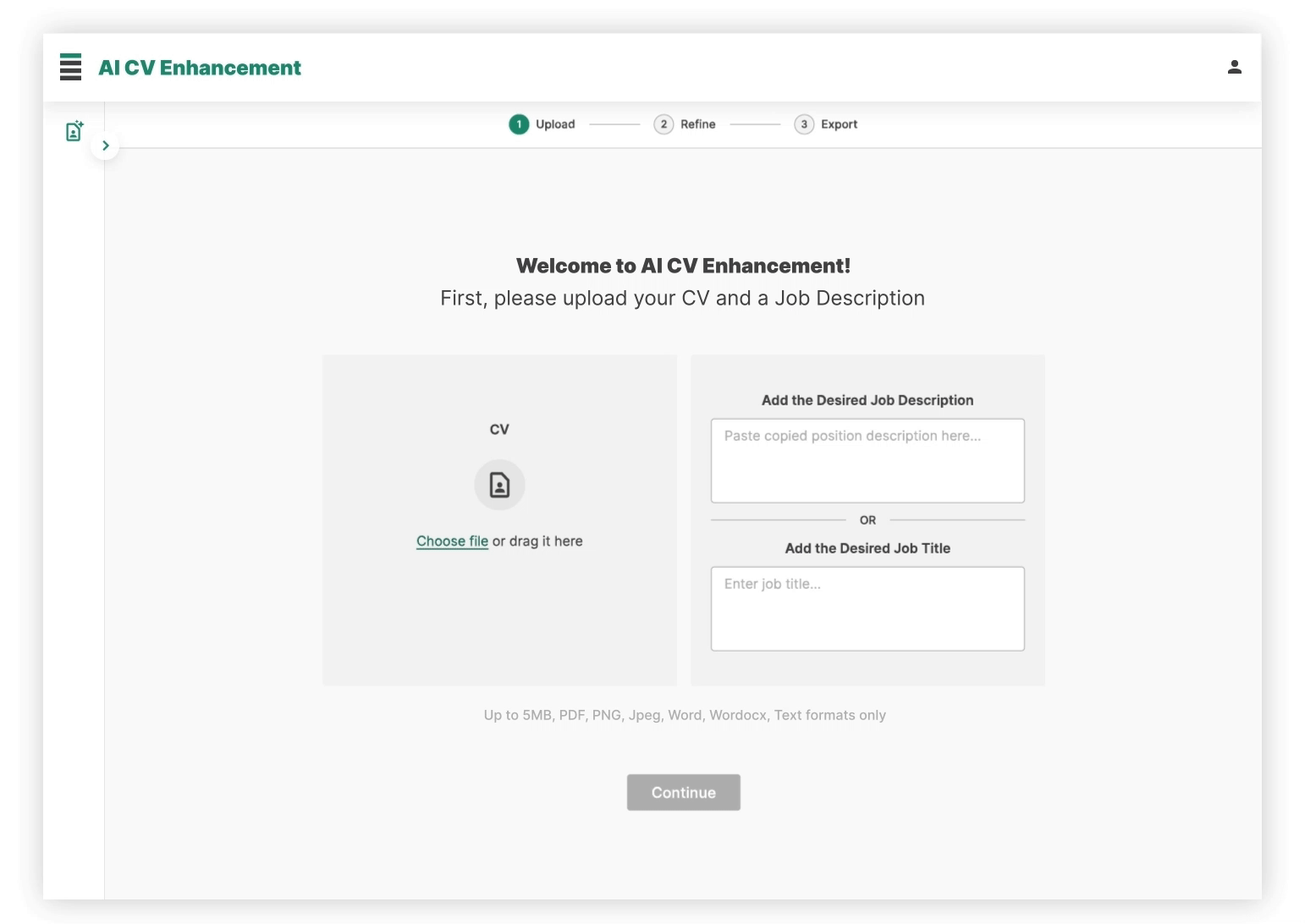 AI CV Checker voorbeeld gif