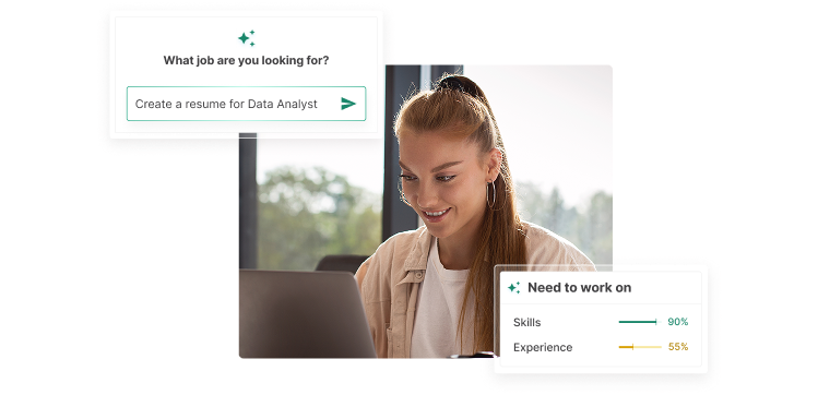 AI CV checker vul functietitel en vacatureomschrijving in