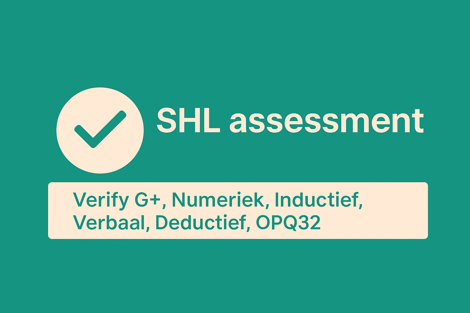 shl assessment oefenen
