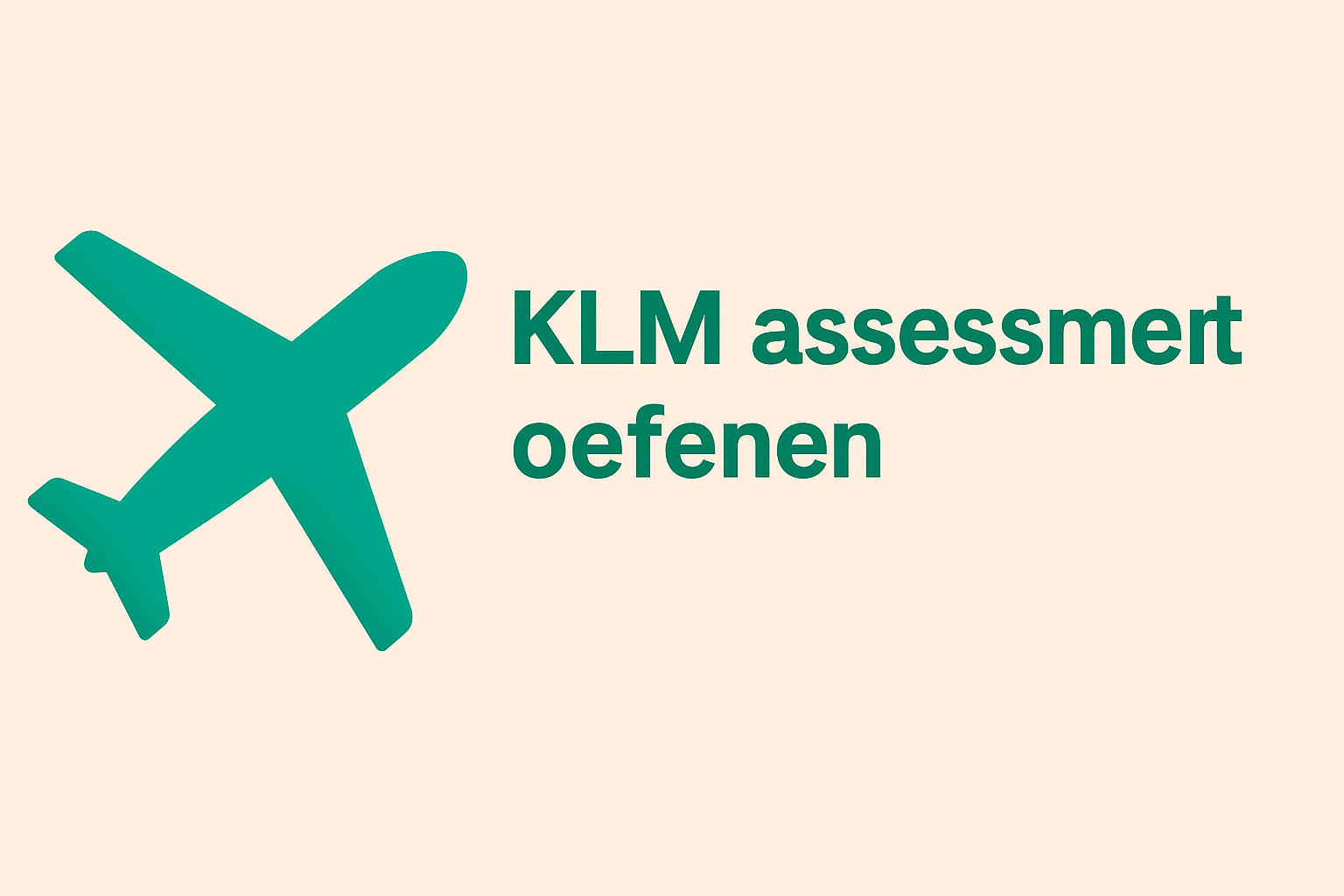 Capaciteitentest KLM oefenen